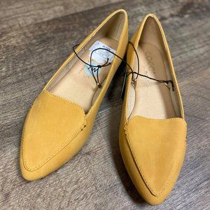 Mustard cigarette loafer